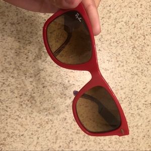 Ray Ban Red Wayfarer Sunglasses